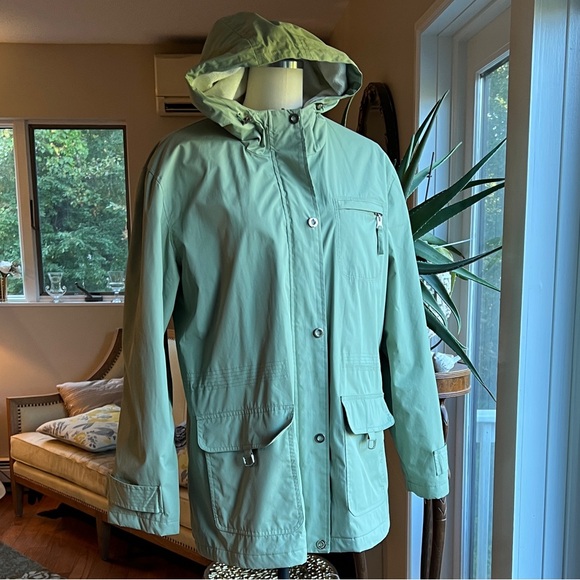 Bass Light Green Hooded Squall Anorak Utility Jacket XL Mint Green - Picture 1 of 10